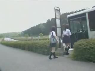 Nhật bản nư sinh và maniac trong xe buýt video